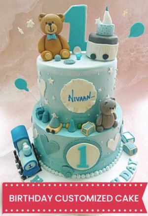 1st Birthday customized cake